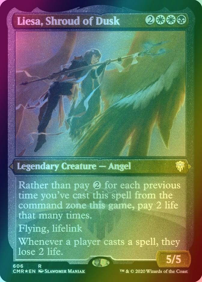 Liesa, Shroud of Dusk [606] [Commander Legends] [Etched Foil]