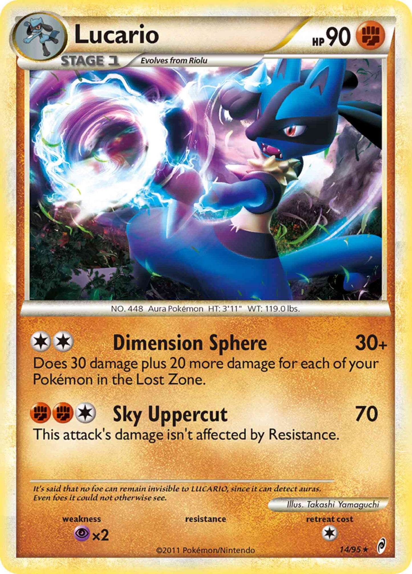 Lucario - 14/95 - Rare Holo [col1-14] [Holo]