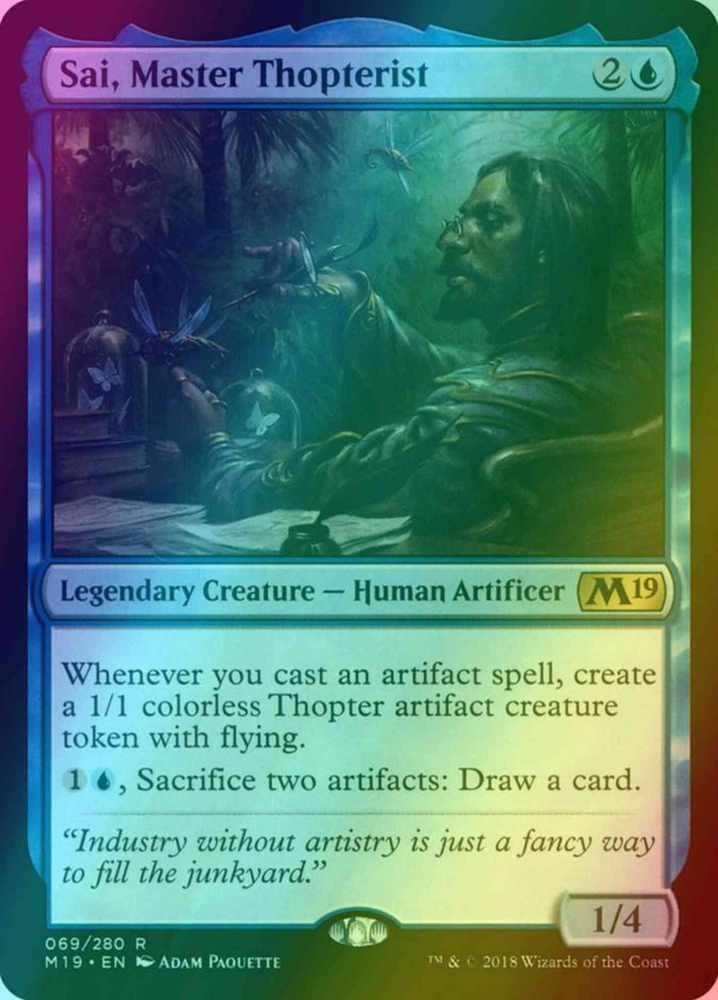 Sai, Master Thopterist [69] [Core Set 2019] [Foil]