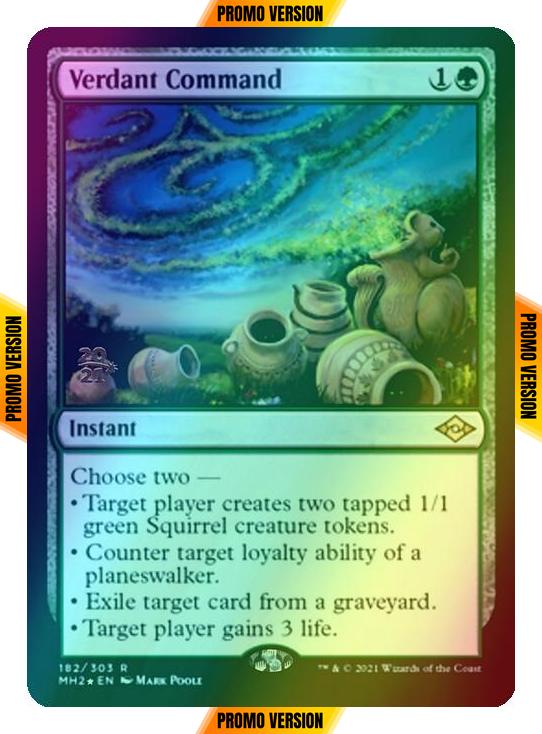 Verdant Command [Prerelease] [182S] [Modern Horizons 2 Promos] [Foil]