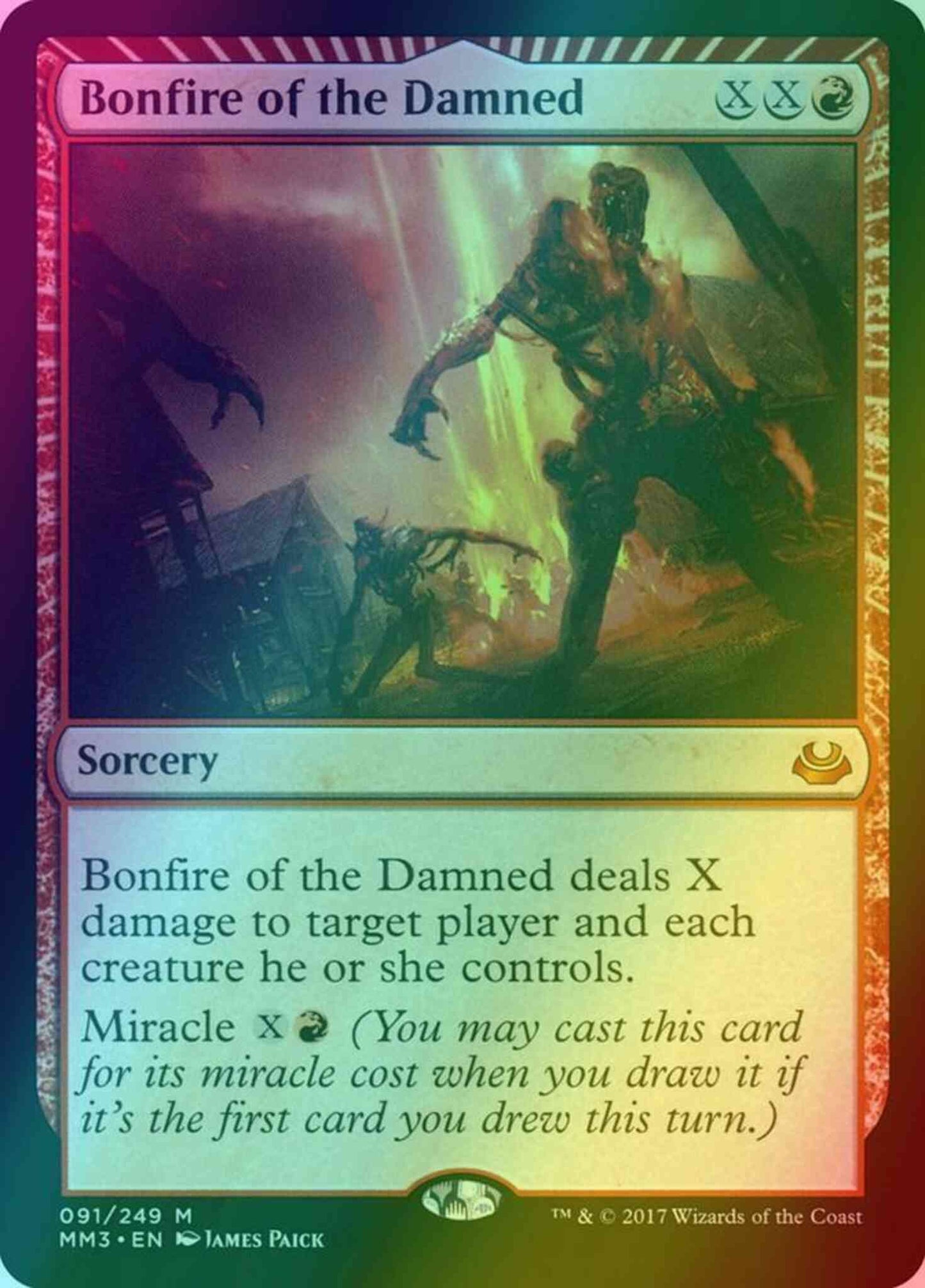 Bonfire of the Damned [91] [Modern Masters 2017] [Foil]