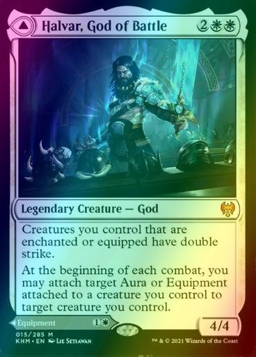 Halvar, God of Battle // Sword of the Realms [15] [Kaldheim] [Foil]