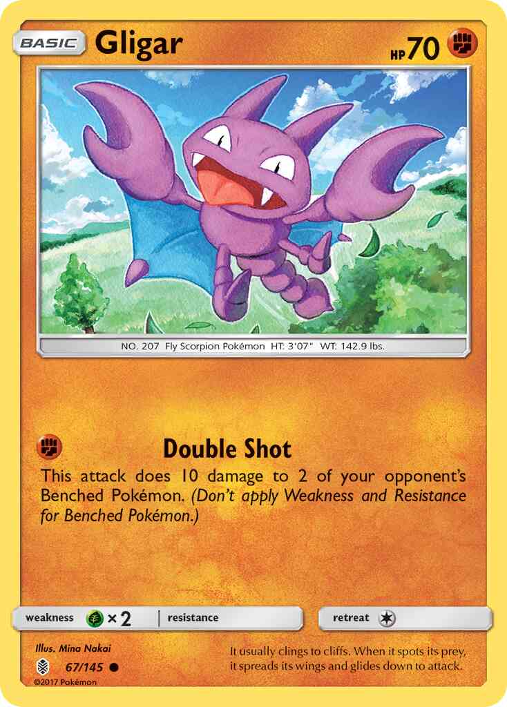 Gligar - 67/145 - Common [sm2-67] [Non-Holo]