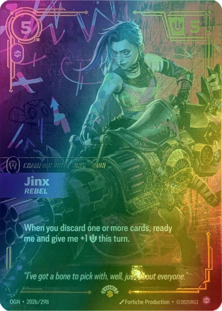 Jinx - Rebel - 202b/298 [Riftbound Promotional Cards] [Foil]