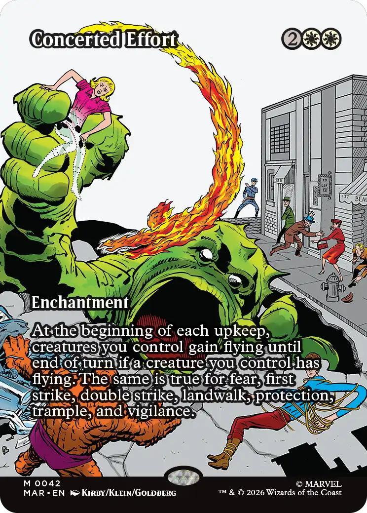 Concerted Effort [42] [Borderless] [Source Material] [Marvel Universe] [Non-Foil]