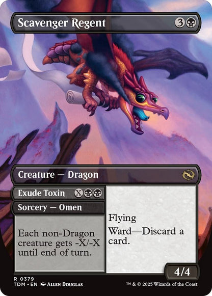 Scavenger Regent // Exude Toxin // Scavenger Regent // Exude Toxin [379] [Borderless] [Tarkir: Dragonstorm] [Non-Foil]