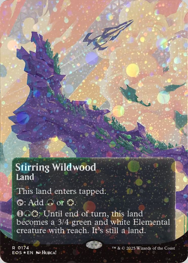 Stirring Wildwood [174] [Borderless] [Poster] [Edge of Eternities: Stellar Sights] [Galaxy Foil]