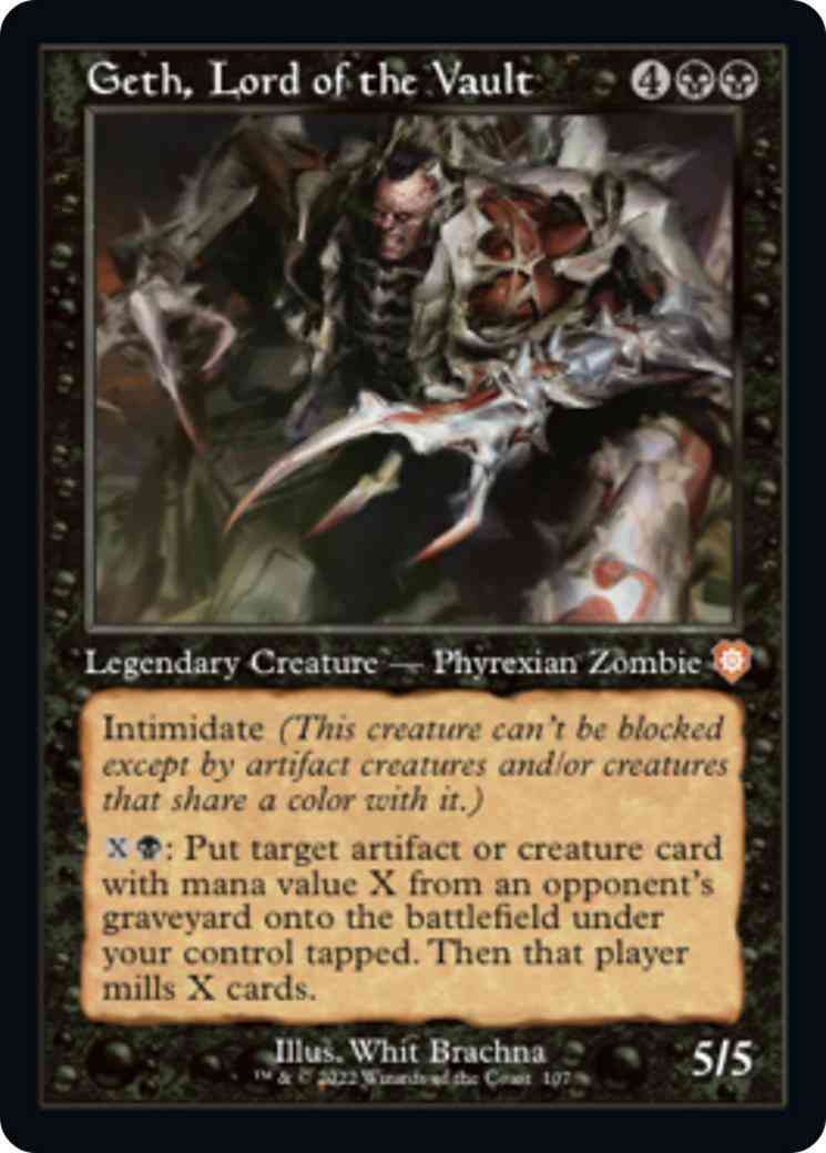 Geth, Lord of the Vault [107] [Retro Frame] [The Brothers' War: Commander] [Non-Foil]