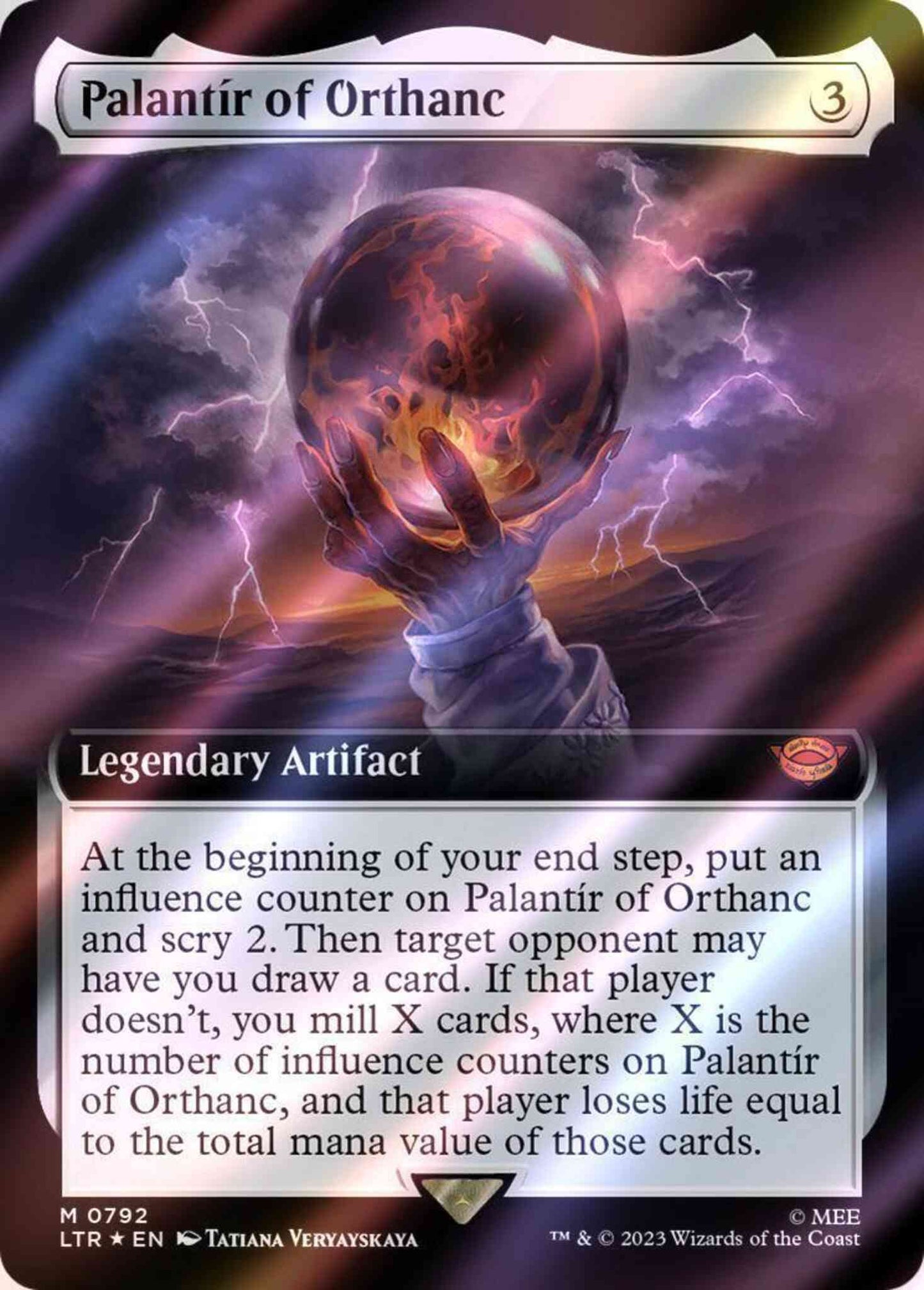 Palantír of Orthanc [792] [Extended Art] [The Lord of the Rings: Tales of Middle-earth] [Surge Foil]