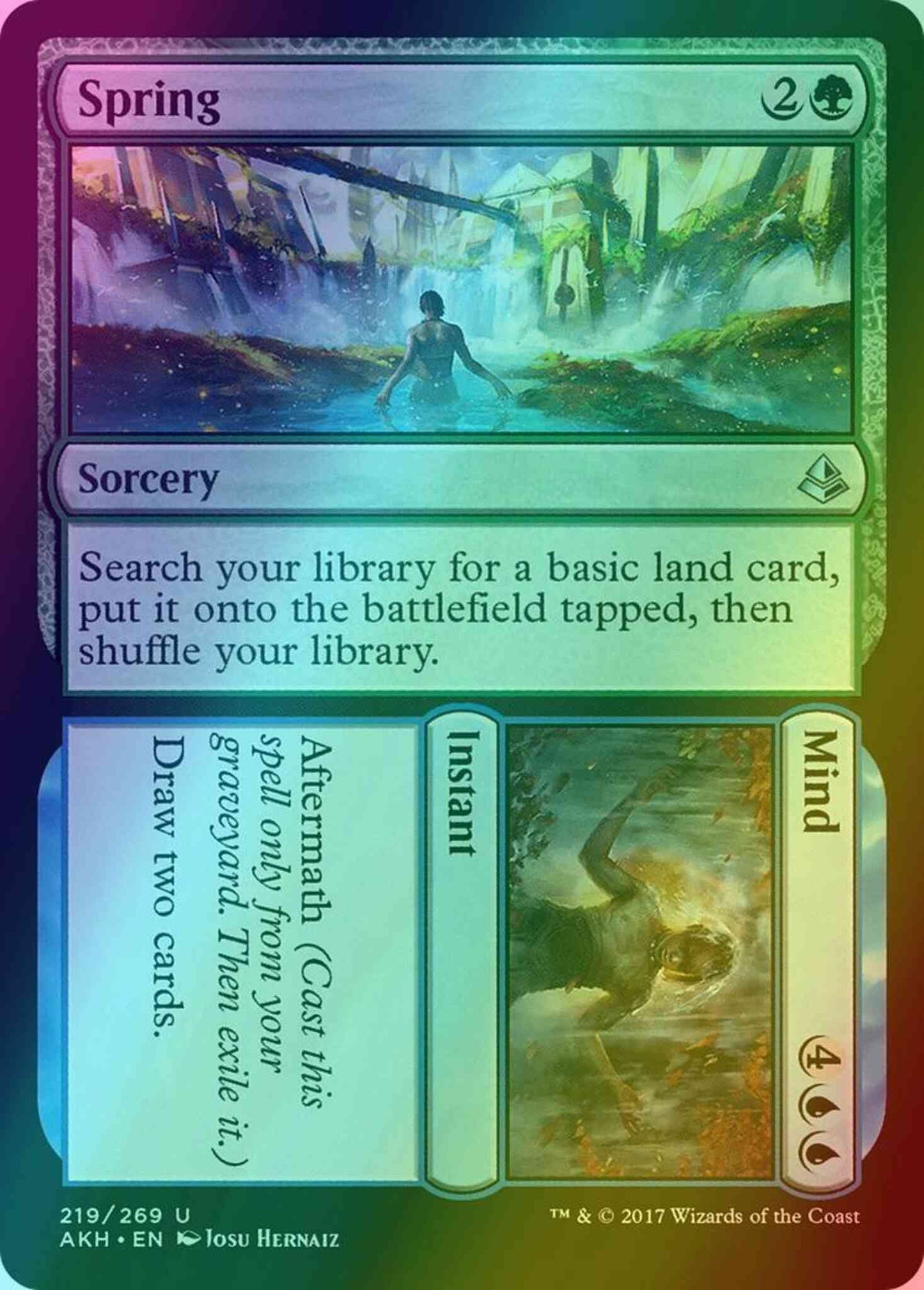 Spring // Mind [219] [Amonkhet] [Foil]