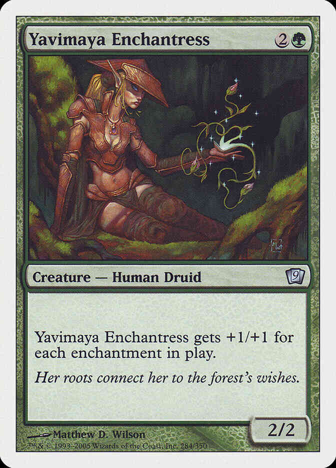 Yavimaya Enchantress [284] [Ninth Edition] [Non-Foil]