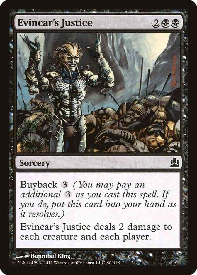Evincar's Justice [80] [Commander 2011] [Non-Foil]