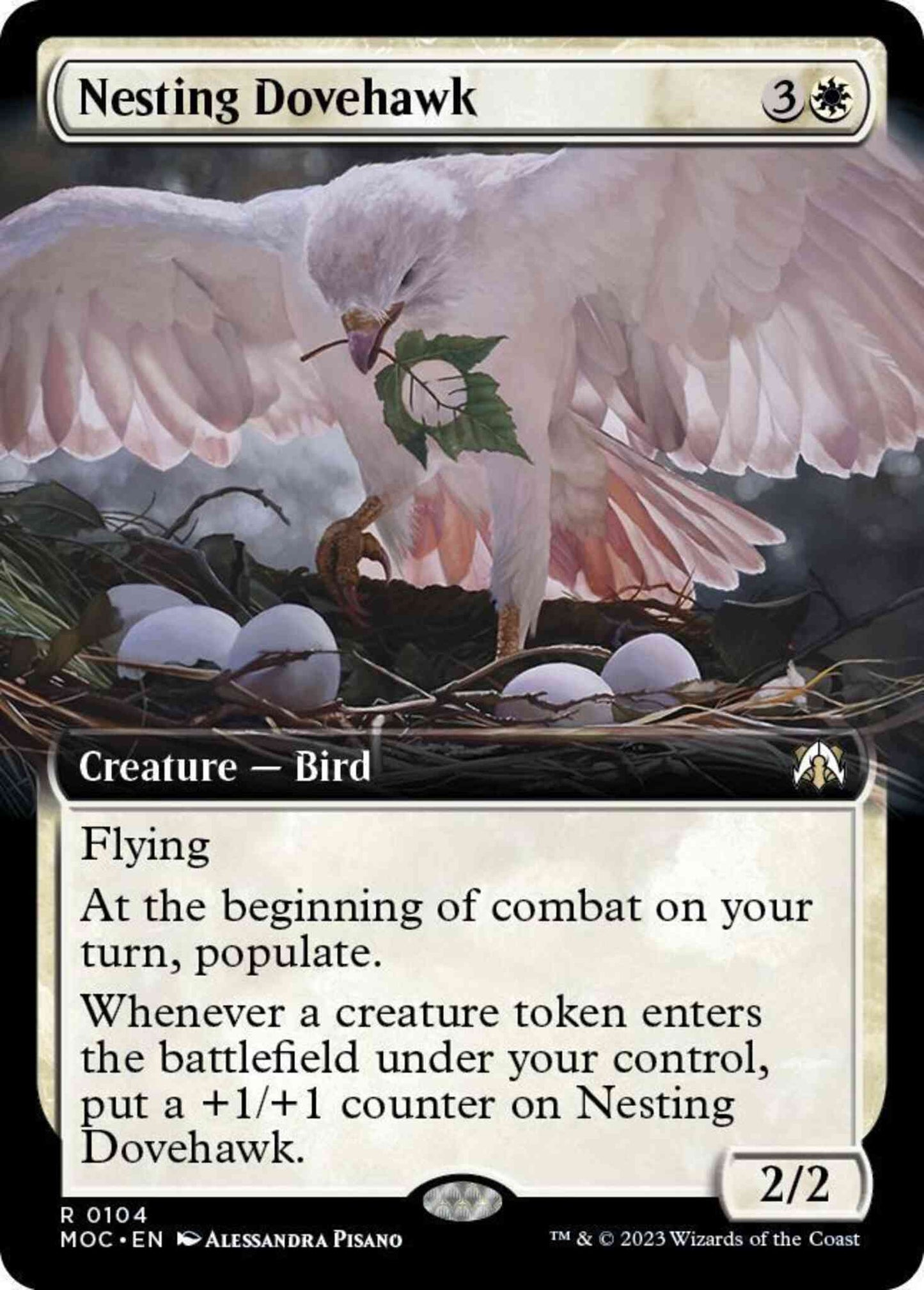 Nesting Dovehawk [104] [Extended Art] [March of the Machine: Commander] [Non-Foil]