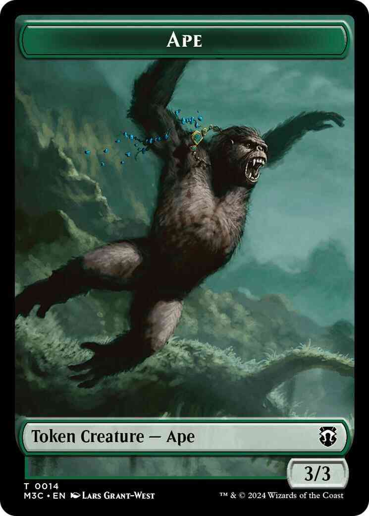 Ape Token (14) // Plant Token (26) [Modern Horizons 3: Commander: Tokens] [Ripple Foil/Non-Foil]