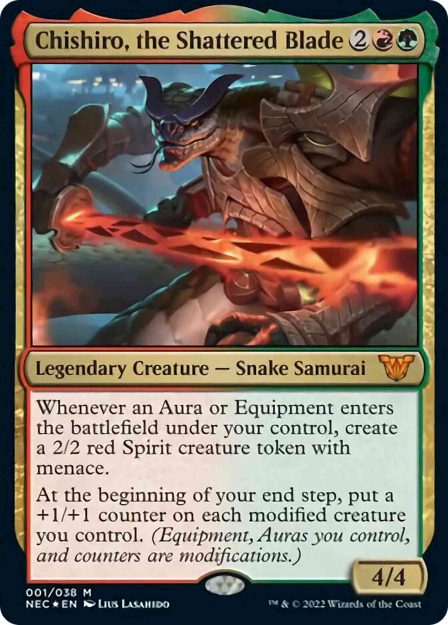 Chishiro, the Shattered Blade [1] [Kamigawa: Neon Dynasty: Commander] [Non-Foil]