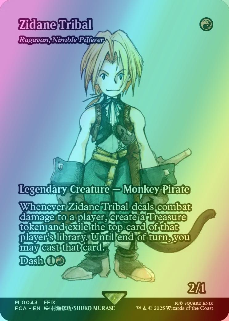 Zidane Tribal - Ragavan, Nimble Pilferer [43] [Borderless] [FINAL FANTASY: Through the Ages] [Foil]