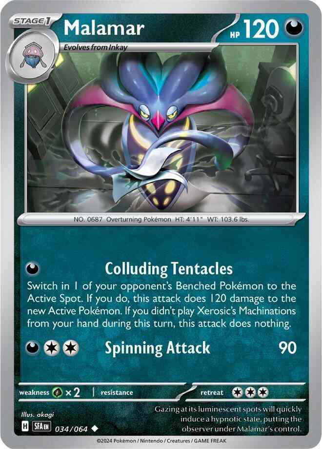Malamar - 034/064 - Uncommon [sv065-034] [Non-Holo]