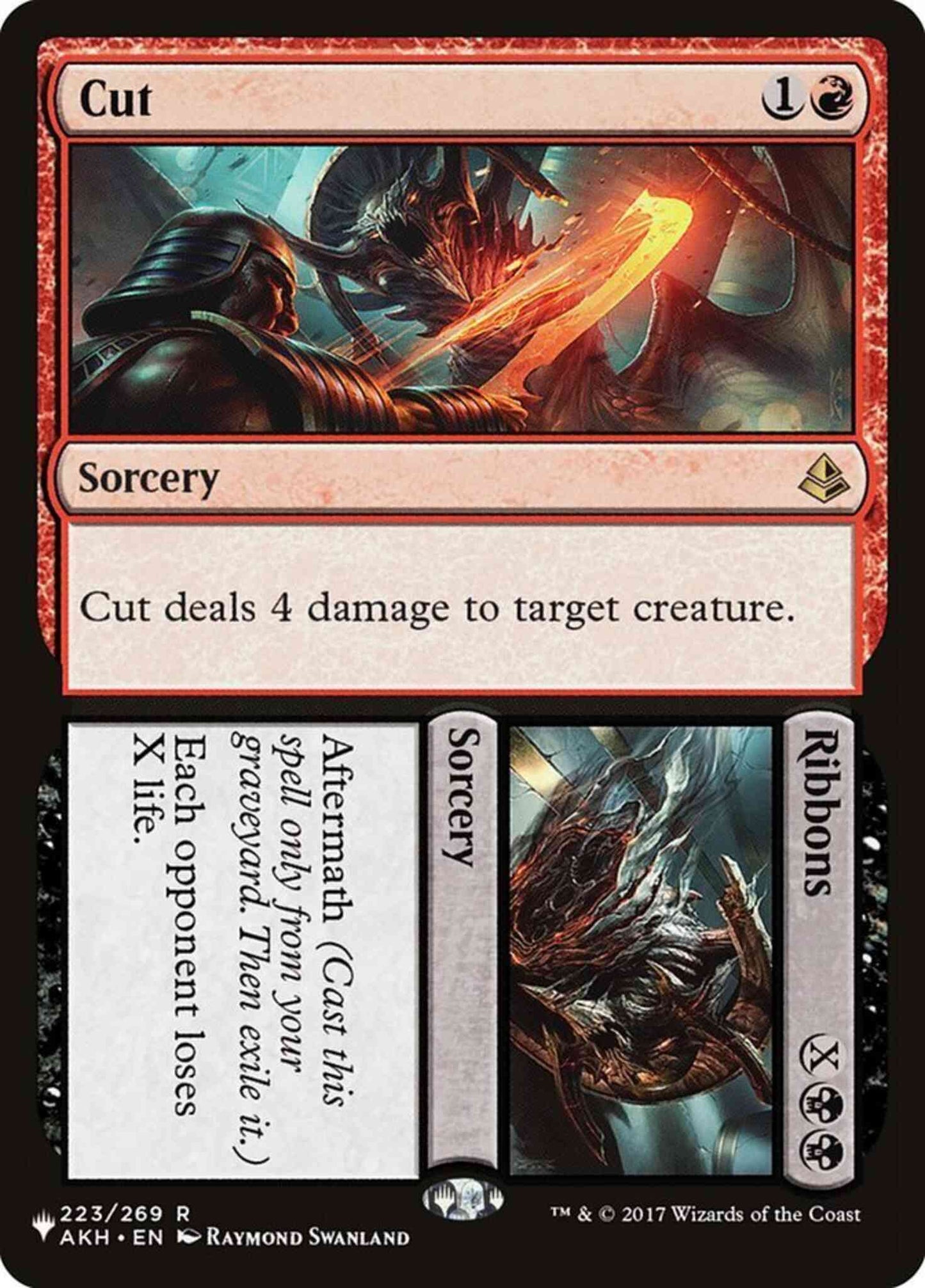 Cut // Ribbons [AKH-223] [The List] [Non-Foil]