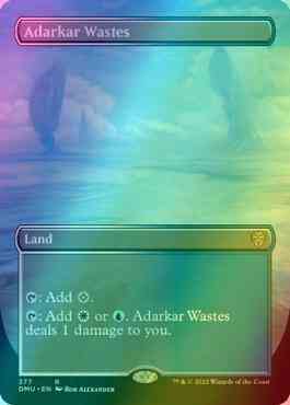 Adarkar Wastes [377] [Borderless] [Dominaria United] [Foil]