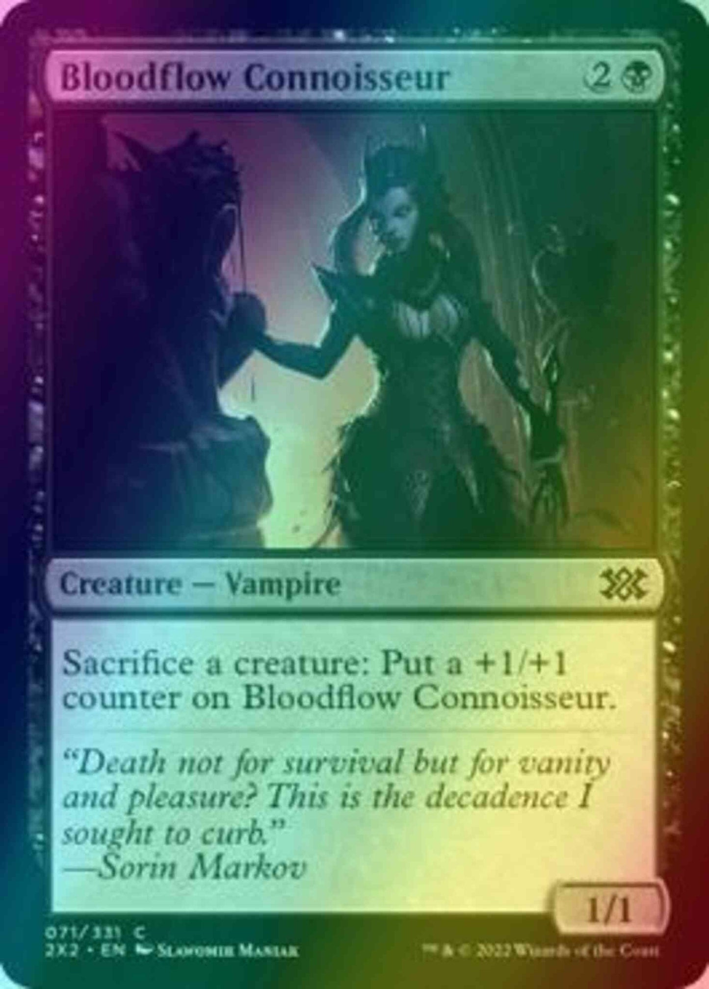 Bloodflow Connoisseur [71] [Double Masters 2022] [Foil]