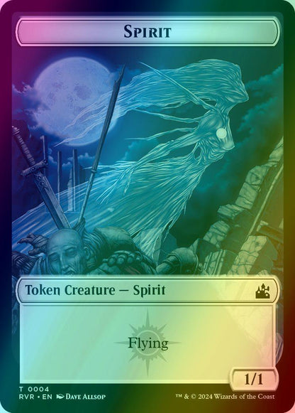 Saproling Token (12) // Spirit Token (04) [Ravnica Remastered: Tokens] [Foil]