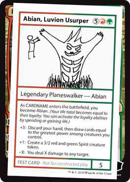 Abian, Luvion Usurper - No Symbol [87] [Mystery Booster Playtest Cards 2021] [Non-Foil]
