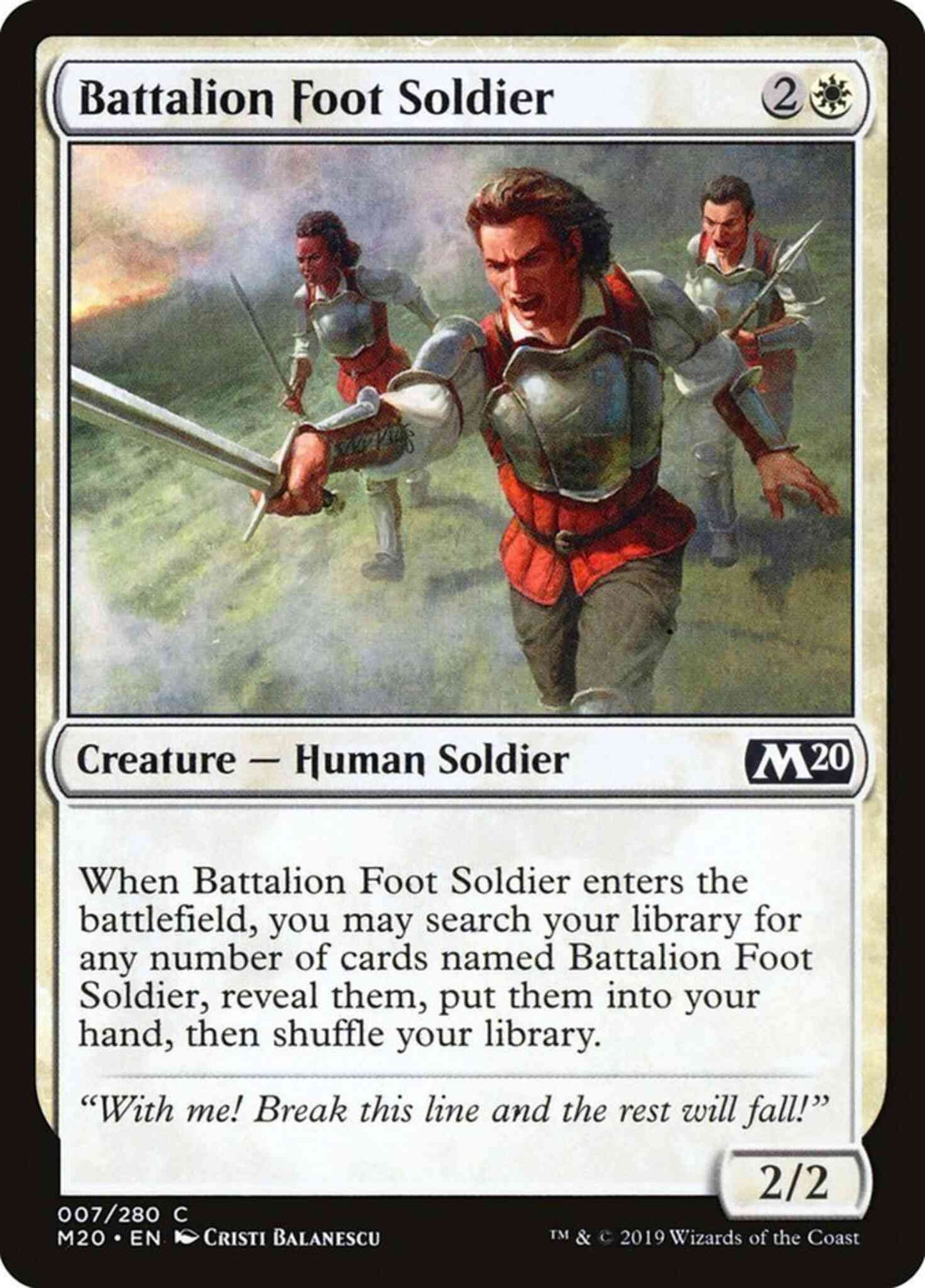 Battalion Foot Soldier [7] [Core Set 2020] [Non-Foil]