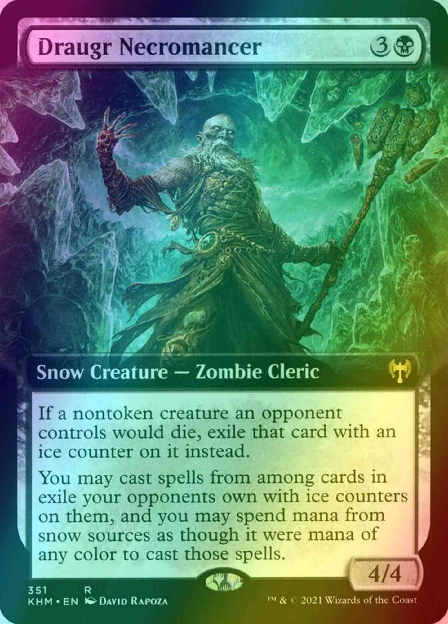 Draugr Necromancer [351] [Extended Art] [Kaldheim] [Foil]