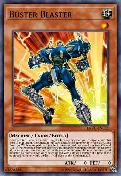 Buster Blaster - EXVC-EN022 - Rare - 1st Edition