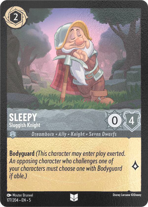 Sleepy - Sluggish Knight - 177/204 [Shimmering Skies] [Cold Foil]