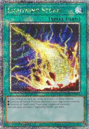 Lightning Storm - RA01-EN061 - Quarter Century Secret Rare - 1st Edition