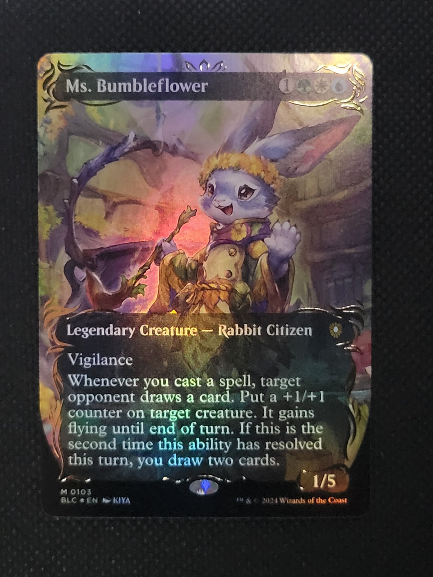 Ms. Bumbleflower — Borderless|Anime|Raised Foil — ID 17938