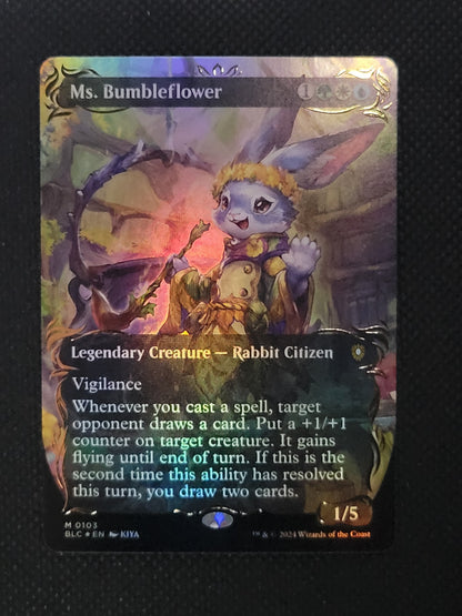 Ms. Bumbleflower — Borderless|Anime|Raised Foil — ID 17938