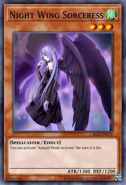Night Wing Sorceress - CRMS-EN025 - Common - 1st Edition
