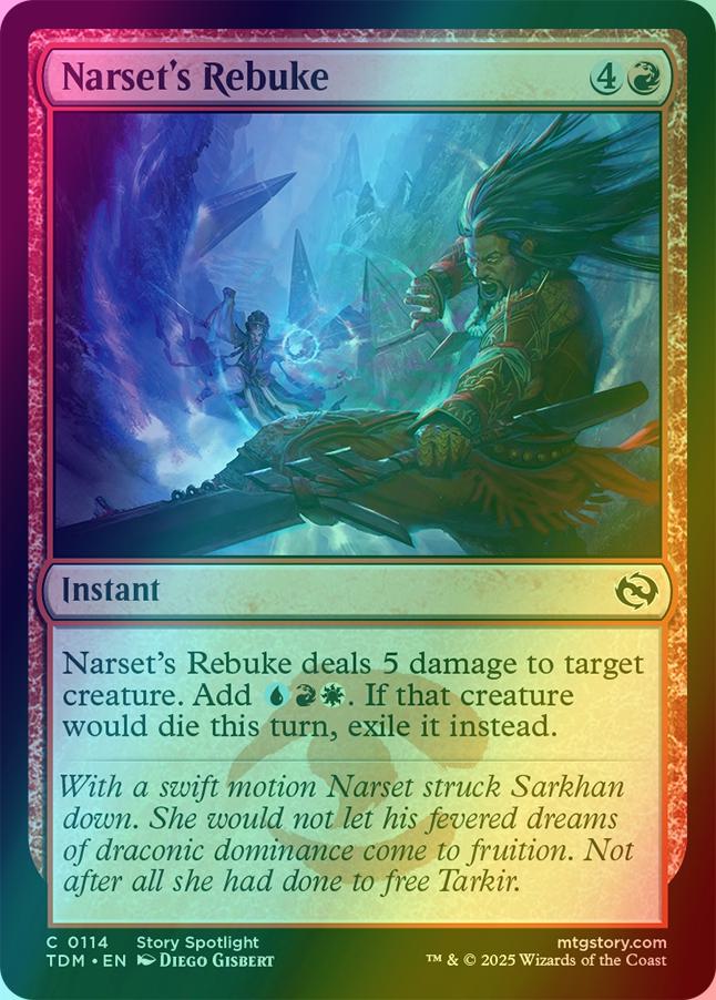 Narset's Rebuke [114] [Tarkir: Dragonstorm] [Foil]