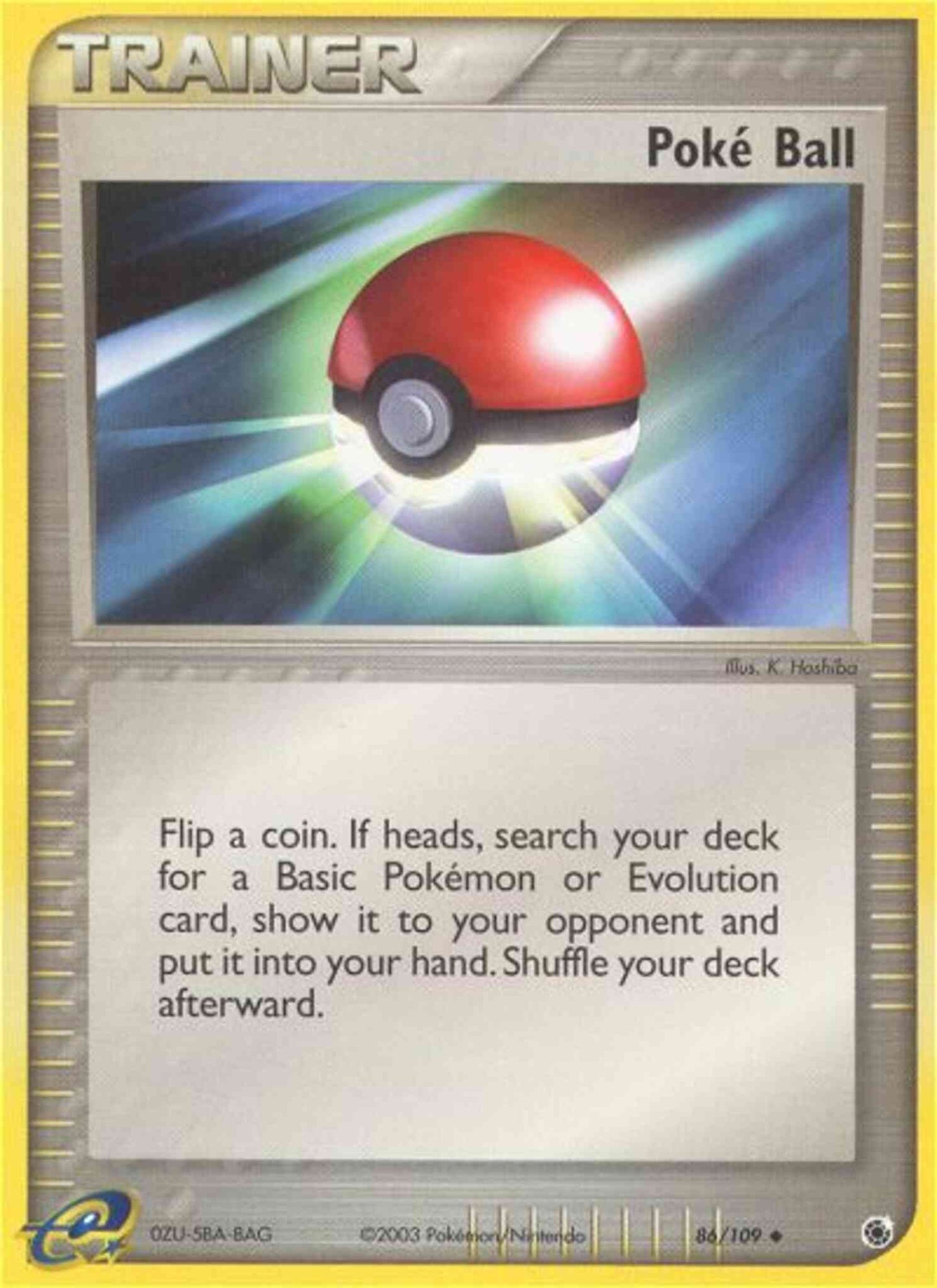 Poké Ball - 86/109 - Uncommon [ex1-86] [Reverse Holo]