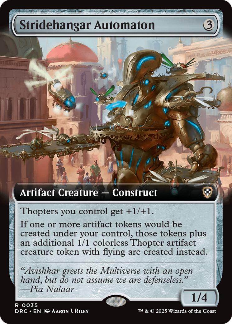 Stridehangar Automaton [35] [Extended Art] [Aetherdrift: Commander] [Non-Foil]