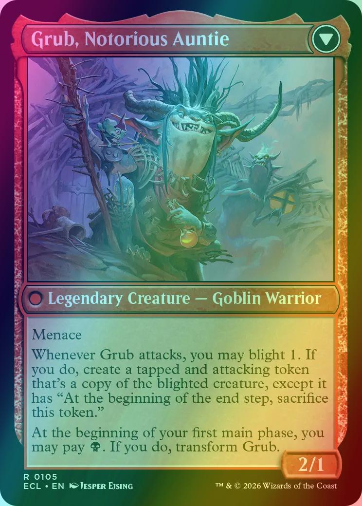 Grub, Storied Matriarch // Grub, Notorious Auntie [105] [Lorwyn Eclipsed] [Foil]