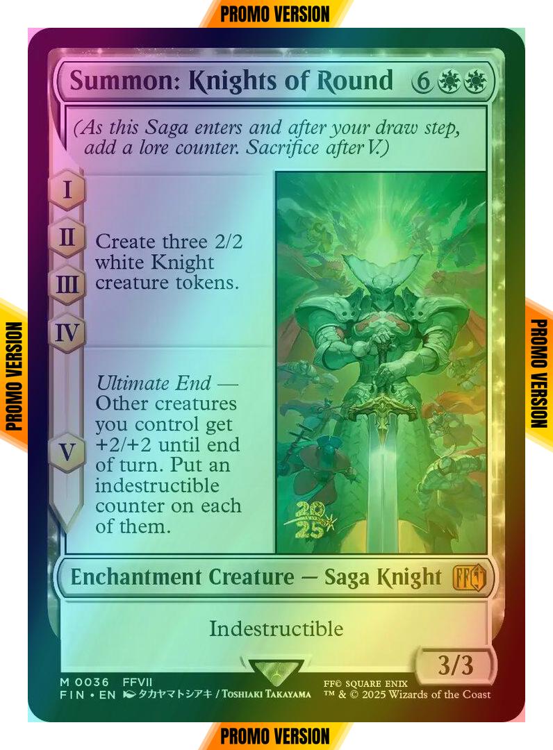 Summon: Knights of Round [36s] [Prerelease] [FINAL FANTASY: Promos] [Foil]