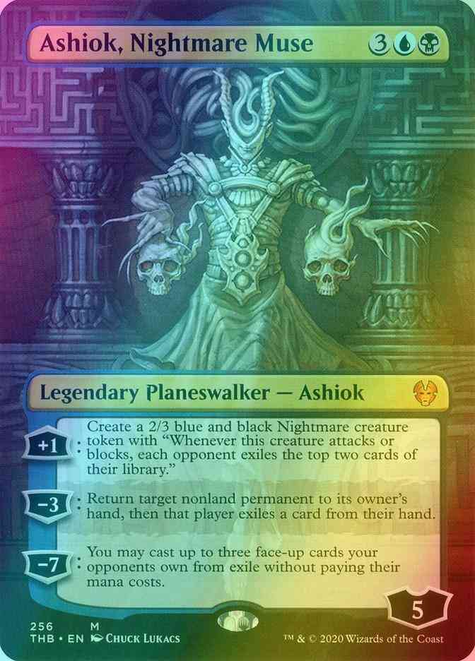 Ashiok, Nightmare Muse [256] [Borderless] [Theros Beyond Death] [Foil]