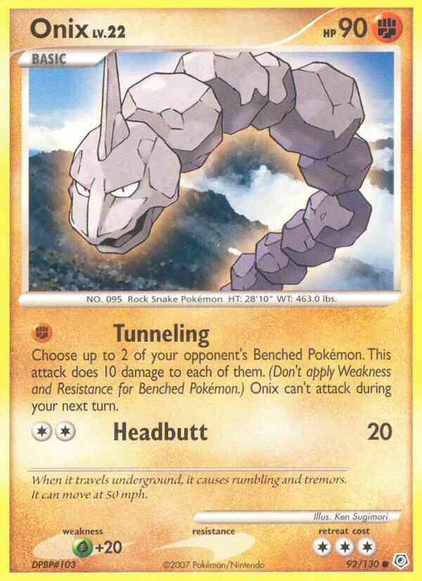 Onix - 92/130 - Common [dp1-92] [Reverse Holo]