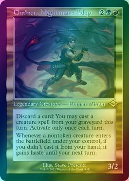 Chainer, Nightmare Adept [419] [Retro Frame] [Modern Horizons 2] [Etched Foil]