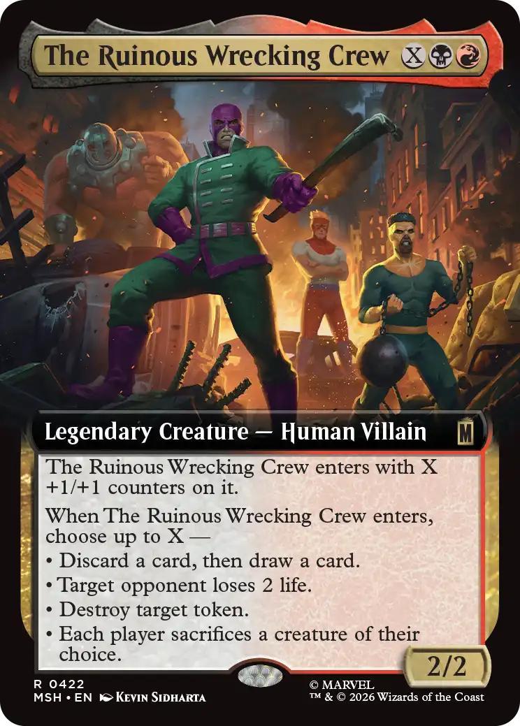 The Ruinous Wrecking Crew [422] [Extended Art] [Marvel Super Heroes] [Non-Foil]