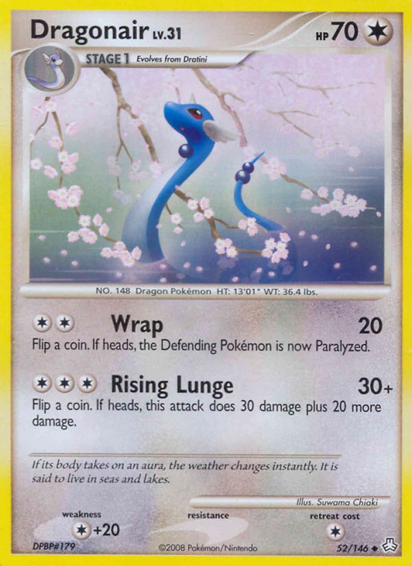 Dragonair - 52/146 - Uncommon [dp6-52] [Reverse Holo]