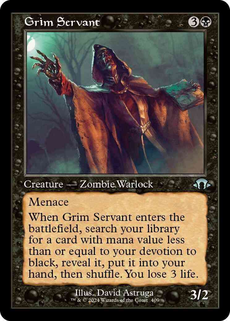 Grim Servant [409] [Retro Frame] [Modern Horizons 3] [Non-Foil]