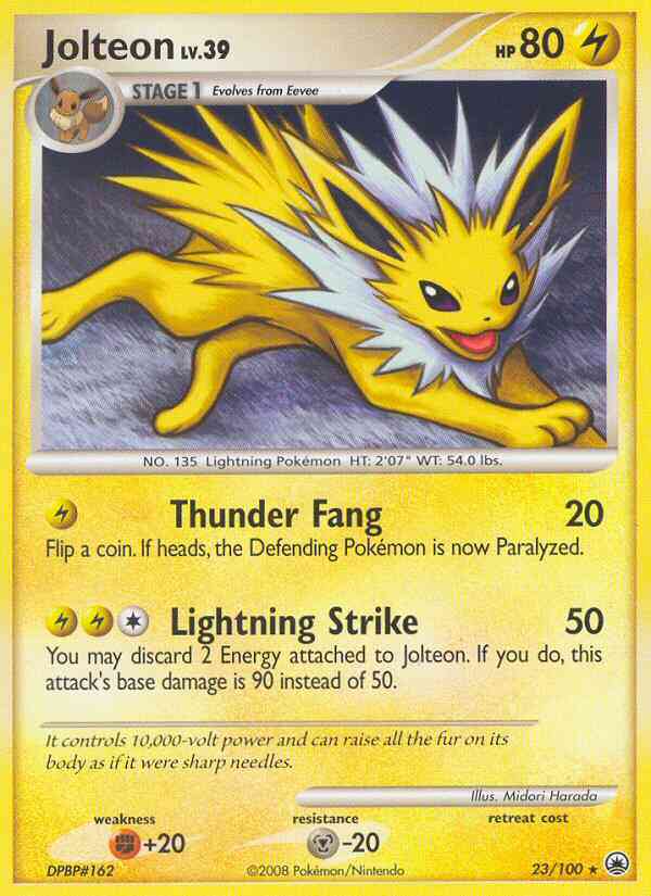 Jolteon - 23/100 - Rare [dp5-23] [Reverse Holo]