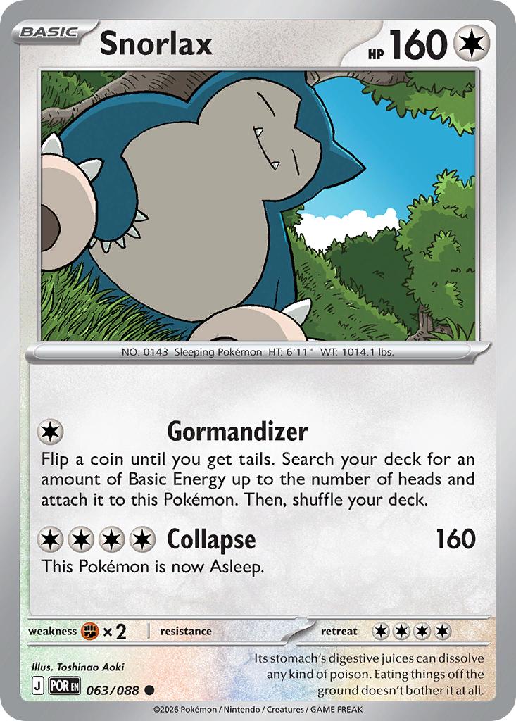 Snorlax - 063/088 - Common [me03-063] [Non-Holo]