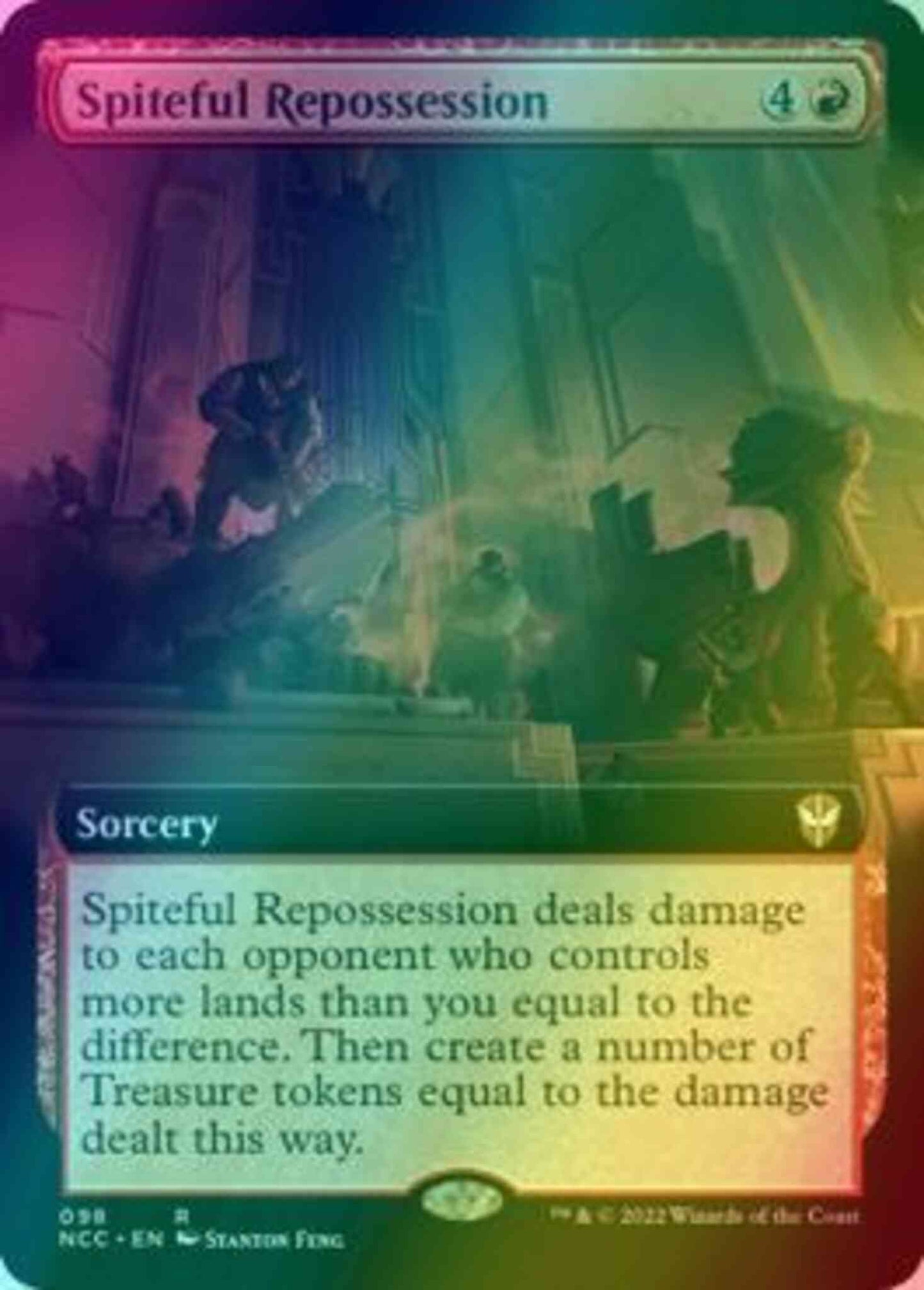 Spiteful Repossession [98] [Extended Art] [Streets of New Capenna: Commander] [Foil]