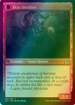 Carta Magic: Skin Invasion // Skin Shedder (182/297) - Edición Foil, Shadows Over Innistrad