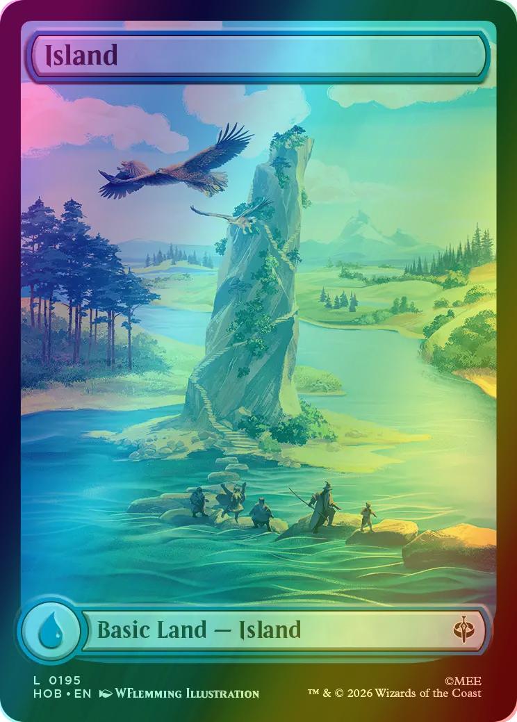 Island [195] [Full Art] [Middle-earth Journey] [The Hobbit] [Foil]